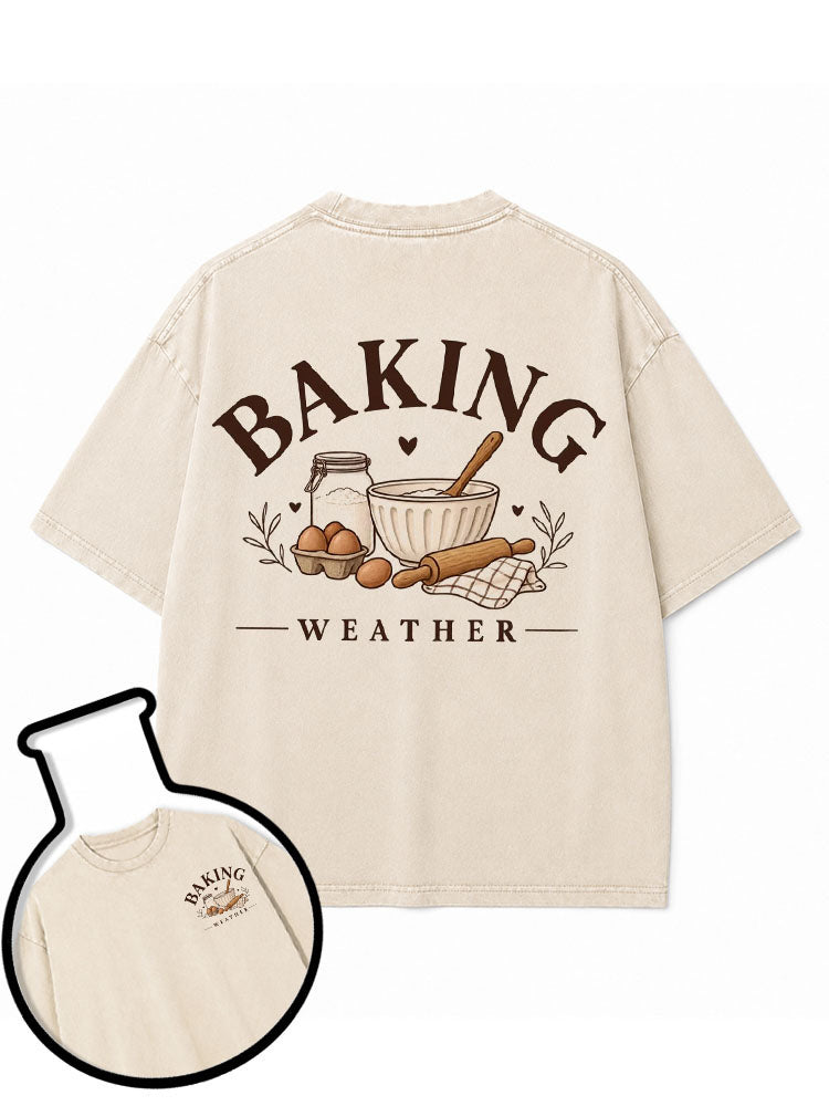 BAKING WEATHER Washed T-Shirt