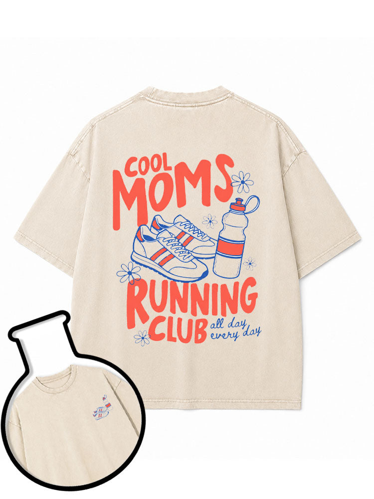 Cool Moms Running Club Washed T-Shirt