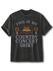 This Is My Contry Concert Shirt Washed T-Shirt