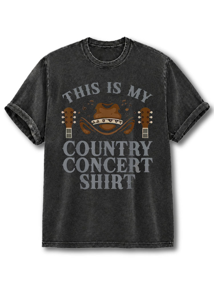 This Is My Contry Concert Shirt Washed T-Shirt