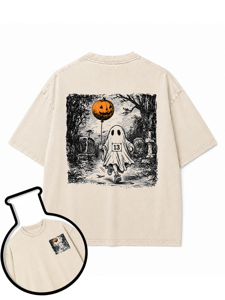 Halloween Marathon  Washed T-Shirt