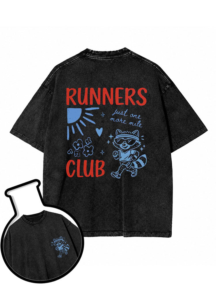 Runner Raccoon Washed T-Shirt