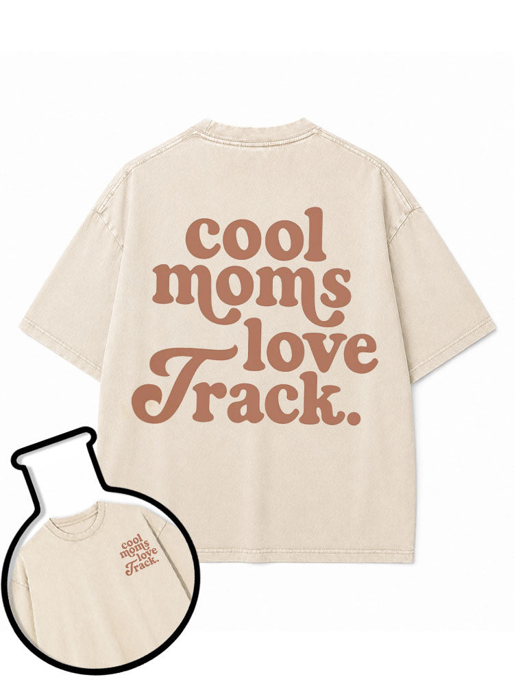 cool moms love Track Washed T-Shirt