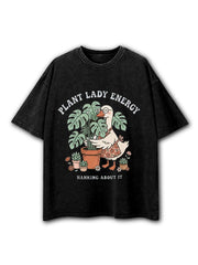 Plant Lady Energy Washed T-Shirt