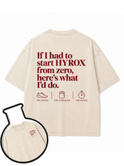 If I had to start HYROX from zero here's what I'd do Washed T-Shirt