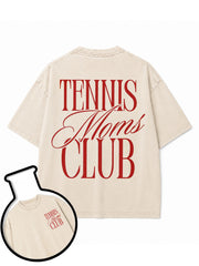 TENNIS MOMS CLUB Washed T-Shirt