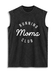RUNNING MOMS CLUB Vintage Washed Cotton Tank Top