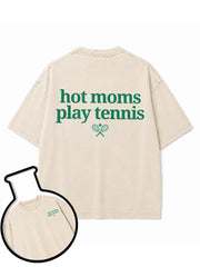 hot moms play tennis Washed T-Shirt