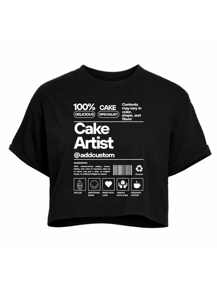 Cake Artist Crop Tops