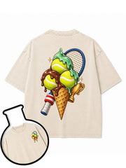 Tennis-themed ice cream Washed T-Shirt