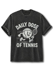 DAILY DOSE OF TENNIS Washed T-Shirt