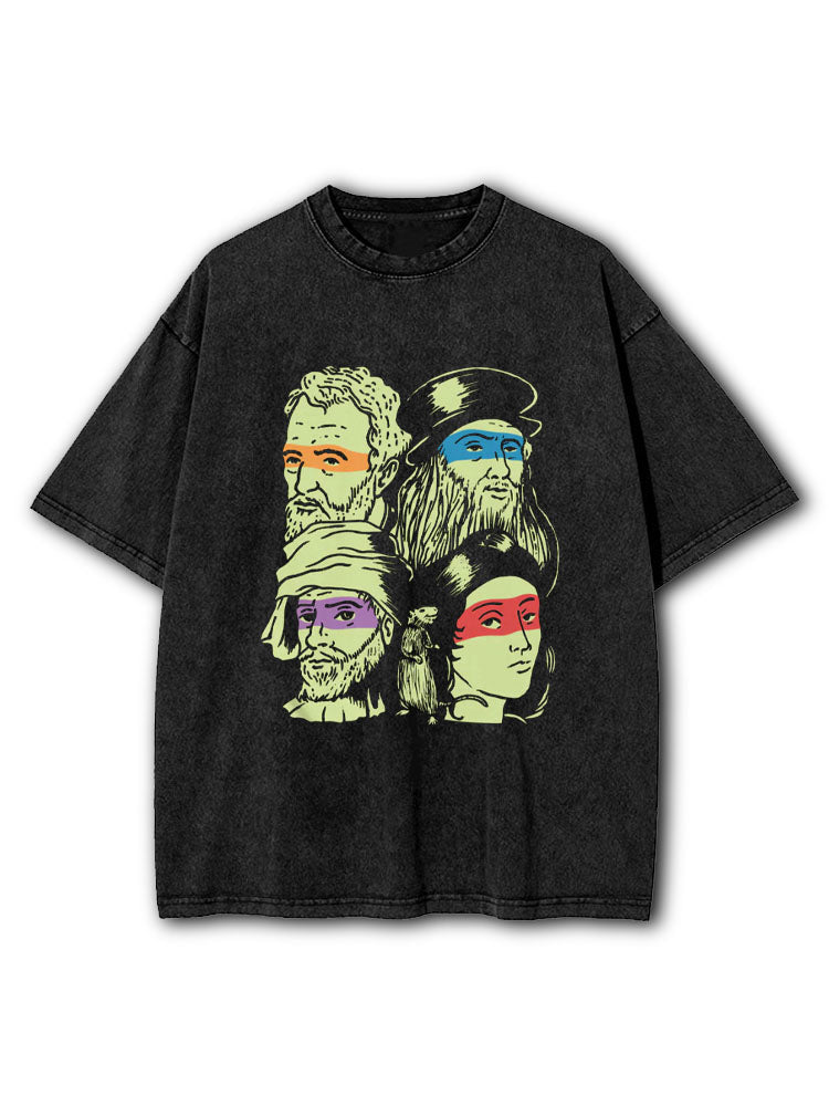 Renaissance Ninjas Washed T-Shirt