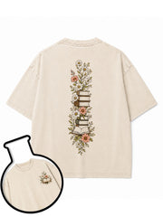BOOK LOVER Washed T-Shirt