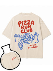 PiZZA RUN CLUB run now pizza later Washed T-Shirt