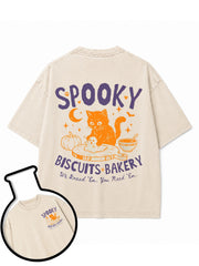 SPOOKY BISCUITS BAKERY Washed T-Shirt