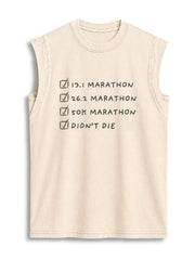 MARATHON Vintage Washed Cotton Tank Top