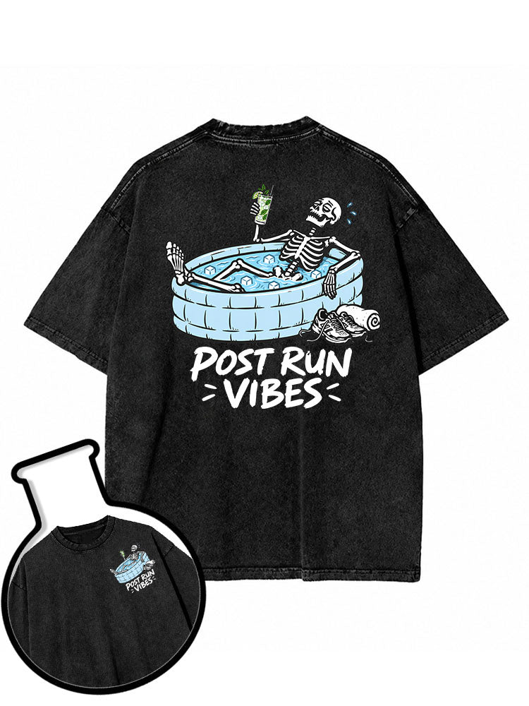 POST RUN VIBES Washed T-Shirt