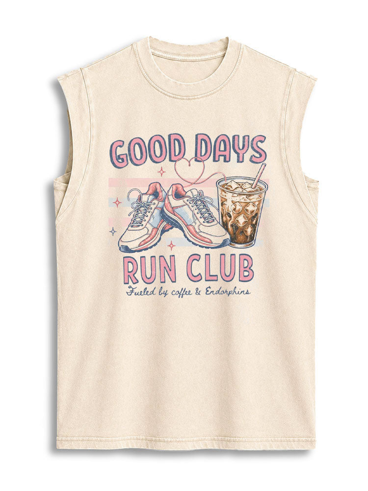 GOOD DAYS RUN CLUB Vintage Washed Cotton Tank Top