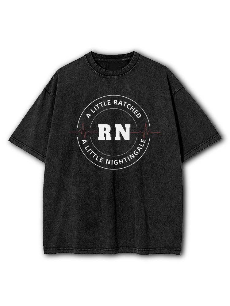 Critical Care Nurse Washed T-Shirt