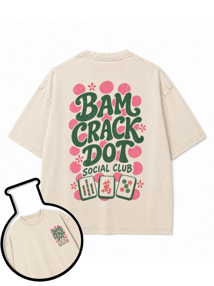 BAM CRACK DOT SOCIAL CLUB Washed T-Shirt
