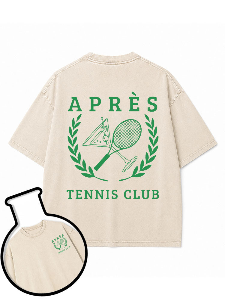 APRÈS TENNIS CLUB Washed T-Shirt