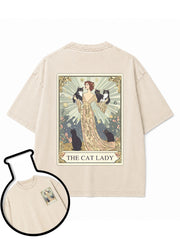 THE CAT LADY Washed T-Shirt