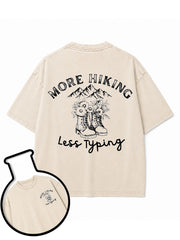 MORE HIKING Less Typing Washed T-Shirt