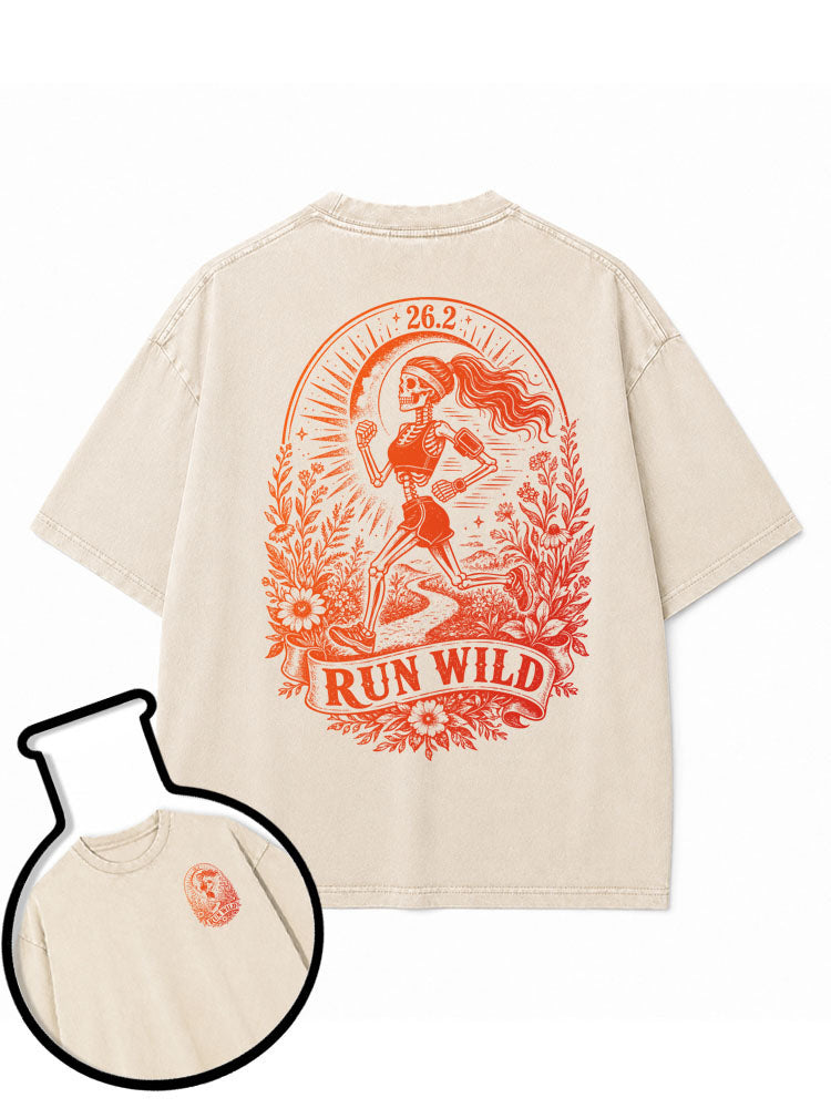 26.2 RUN WILD Washed T-Shirt
