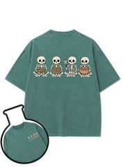 Skull BAKE Washed T-Shirt