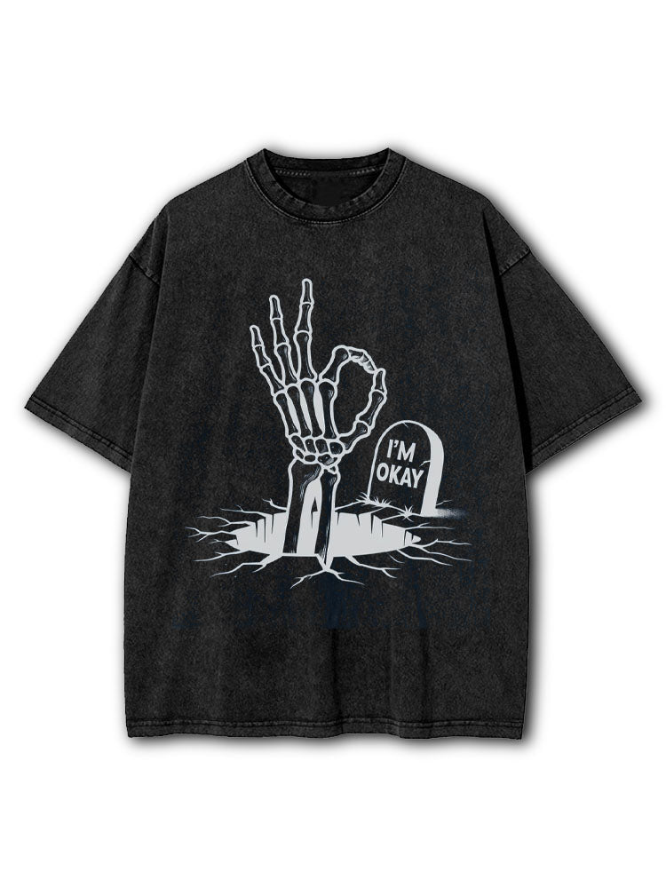 Im Okay Washed T-Shirt