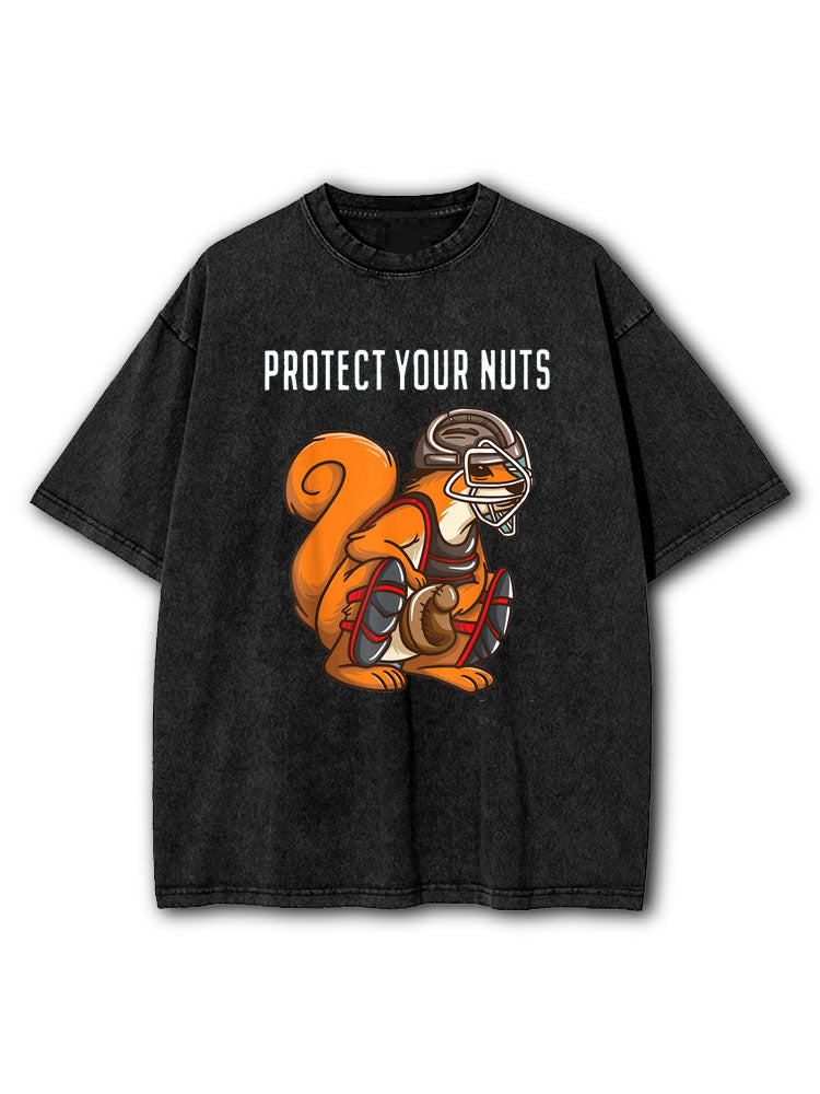 Protect Your Nuts Washed T-Shirt