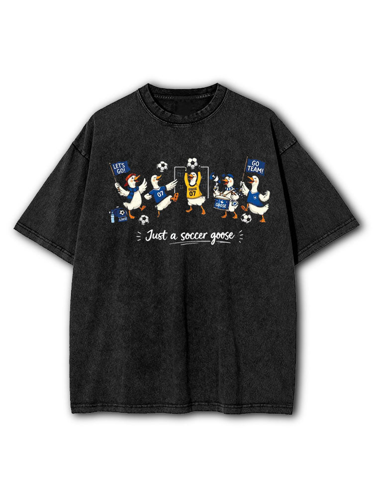 Just a Soccer Goose Washed T-Shirt