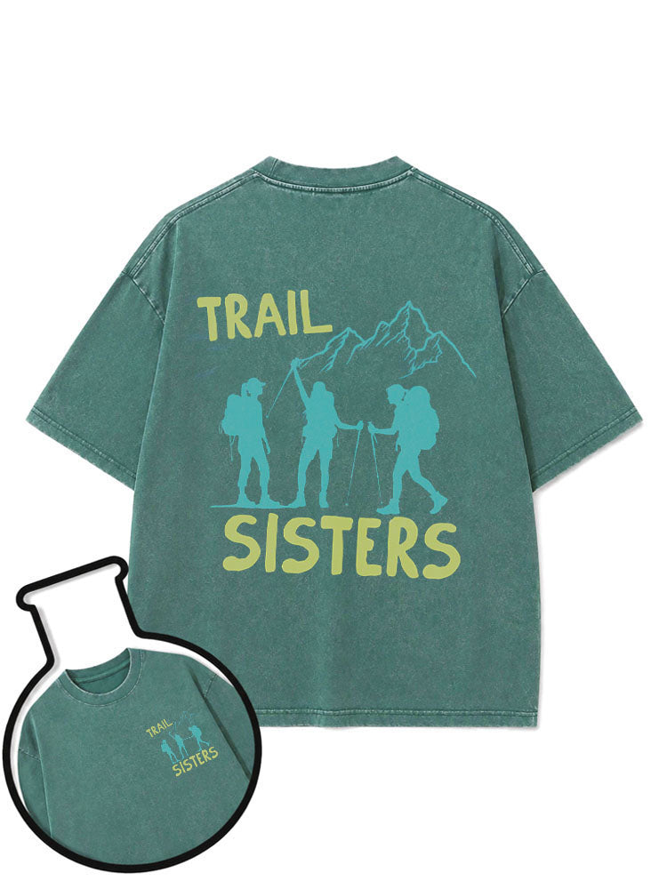 TRAIL SISTERS Washed T-Shirt