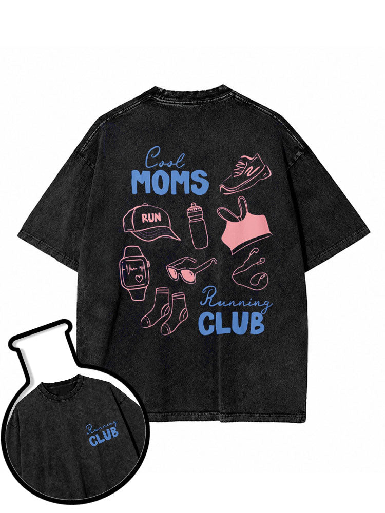 Cool Moms Running Club Washed T-Shirt