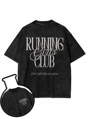Running Girls Club Washed T-Shirt