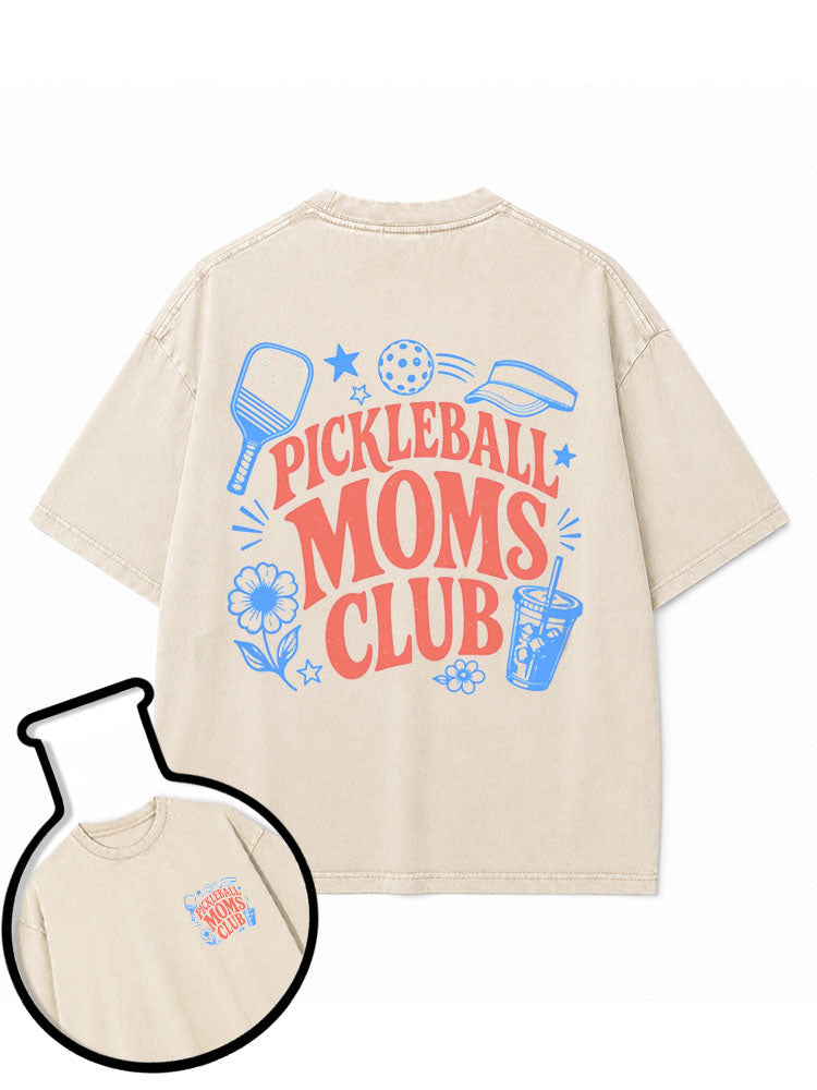 PICKLEBALL MOMS CLUB Washed T-Shirt