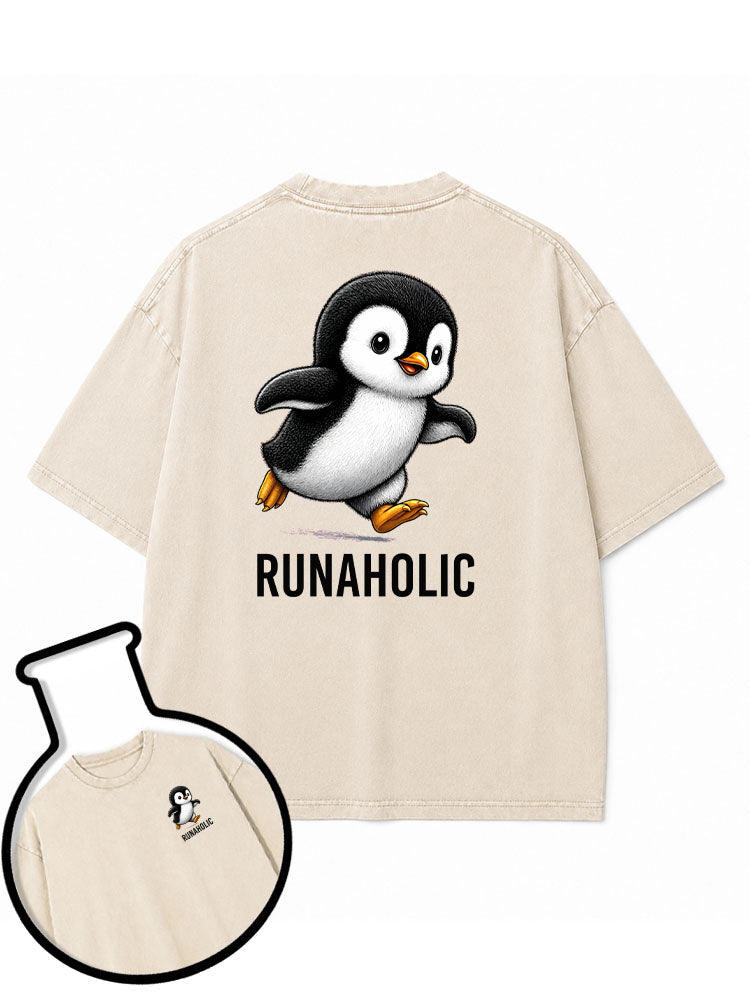 RUNAHOLIC Washed T-Shirt