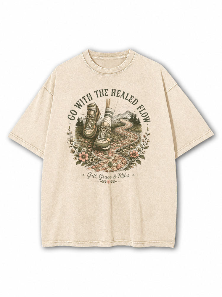 Go With The Healed Flow Washed T-Shirt