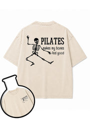 PILATES makes my bones feel good Washed T-Shirt
