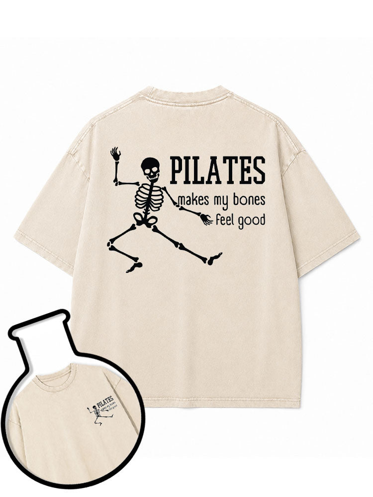 PILATES makes my bones feel good Washed T-Shirt