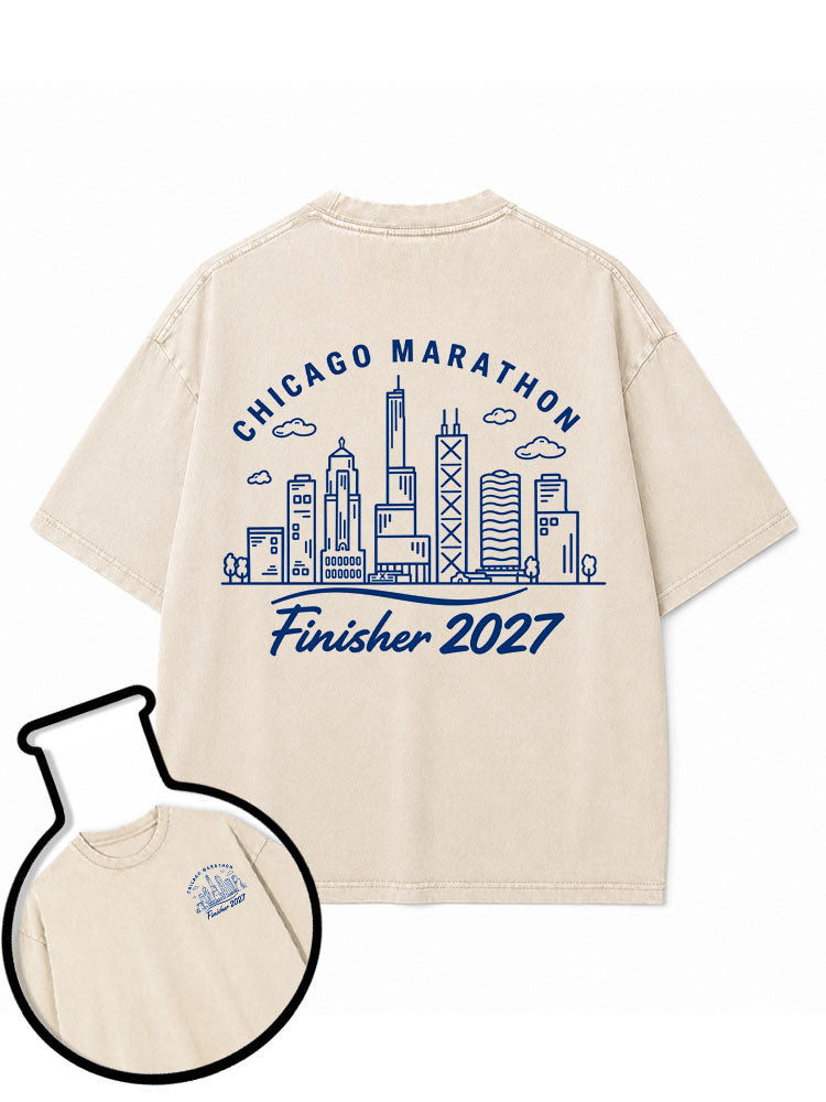 CHICAGO MARATHON Washed T-Shirt