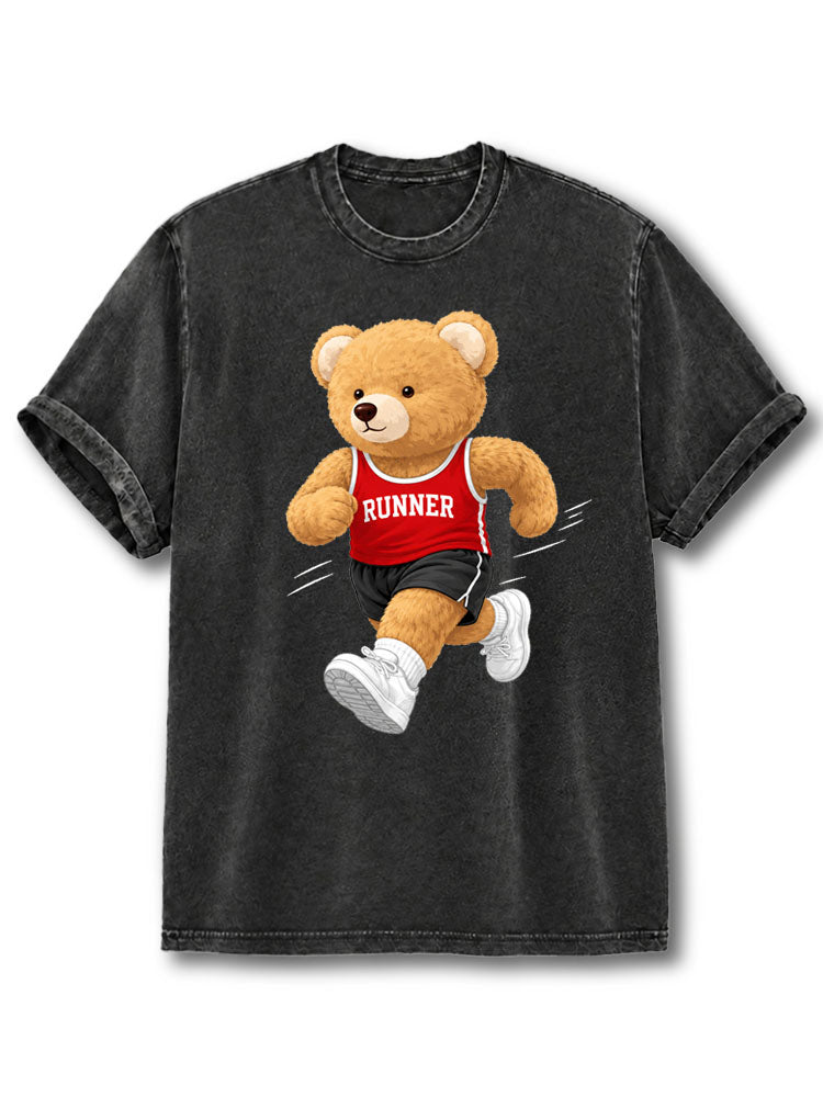 Running Bear Washed T-Shirt