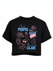 Cool Moms Running Club Crop Tops