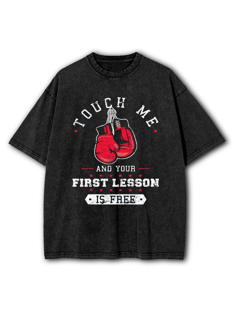 Your First Lesson Is Free Washed T-Shirt