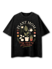 Plant Mom Washed T-Shirt
