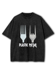 PLASTIC METAL Washed T-Shirt