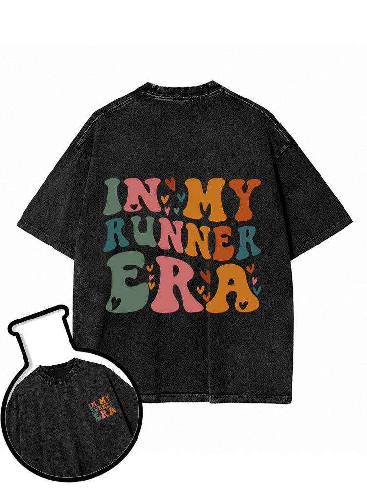 In My Runner Era Washed T-Shirt