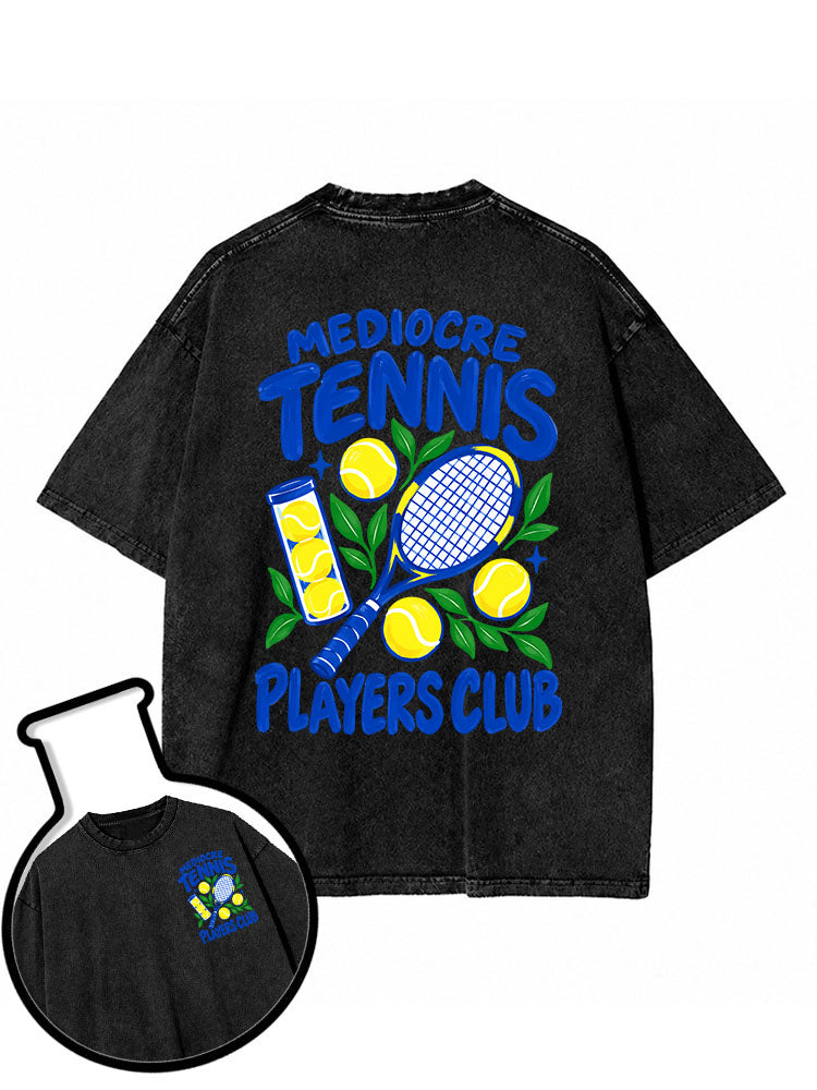 Mediocre Tennis Players Club Washed T-Shirt