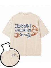 CROISSANT APPRECIATION Society Washed T-Shirt