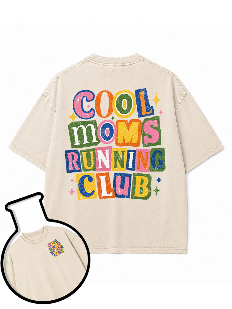 COOL MOMS RUNNING CLUB Washed T-Shirt